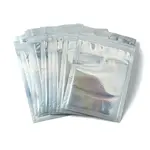 Rectangle Zip Lock Plastic Glitter Holographic Bags