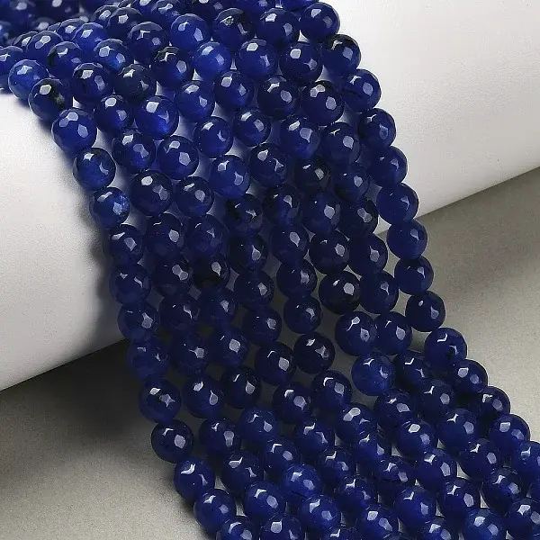 Natural White Jade Bead Strands