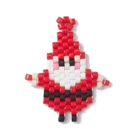 Christmas Seed Beads Beaded Charms