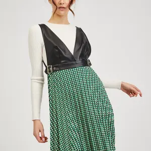 Černo-zelené dámské vzorované šaty ORSAY - Dámské