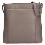 Dámska kožená crossbody kabelka Italia Emma - dymovo šedá