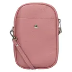 Dámska kožená kabelka na mobil a doklady Italia Monea - staroružová