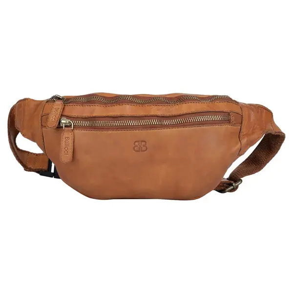 Dámska kožená ľadvinka Bellicci Matelda - koňak