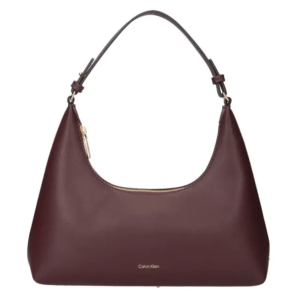 Dámská kabelka přes rameno Calvin Klein Silenc - tmavě hnědá