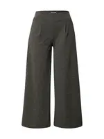 ICHI Plisované nohavice 'Kate'  tmavosivá