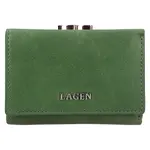 Malá dámská kožená peněženka Lagen Kayra - zelená