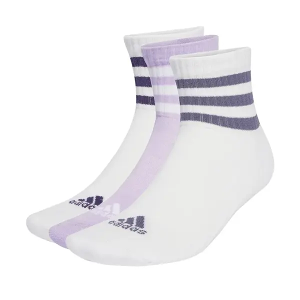 adidas 3-Stripes Cushioned Sportswear Low-Cut Socks 3 Pairs L
