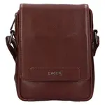 Pánská kožená taška přes rameno Lagen Unne - hnědá