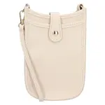 Dámská kožená kabelka na mobil a doklady Italia Simma - krémová