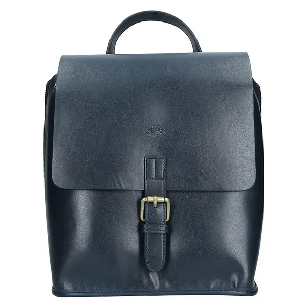 Elegantní dámský kožený batoh Katana Petra - tmavo modrá