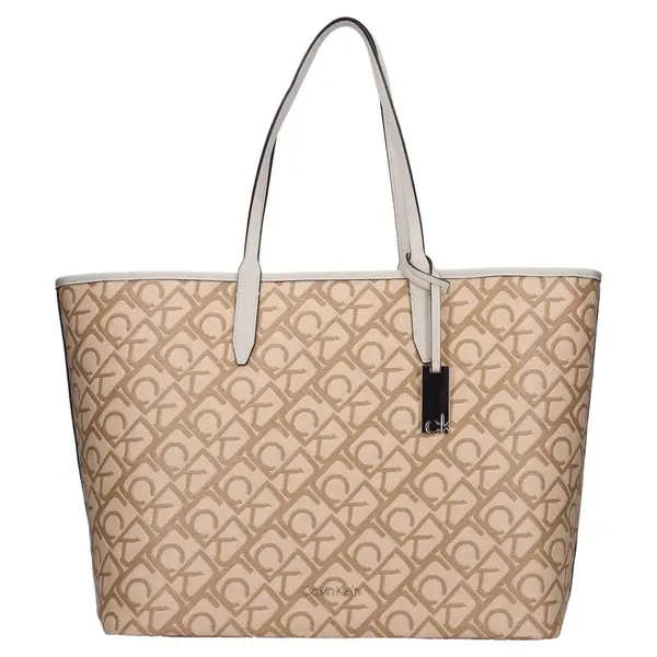 Dámska kabelka Calvin Klein Bonny - béžovo-hnedá