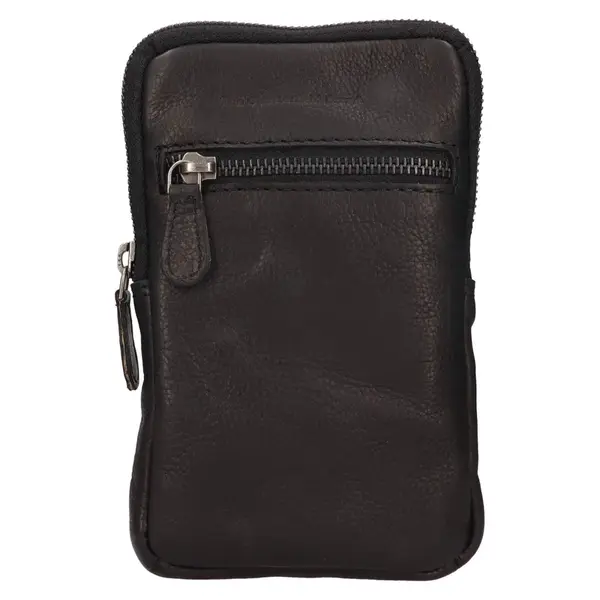 Dámska kožená crossbody kabelka na doklady The Chesterfield Brand Salva - čierna