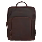 Vintage dámsky kožený batoh Greenwood Paloma - tmavo hnedá