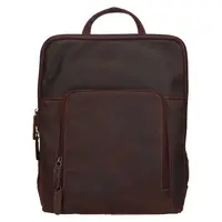 Vintage dámsky kožený batoh Greenwood Paloma - tmavo hnedá