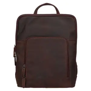 Vintage dámsky kožený batoh Greenwood Paloma - tmavo hnedá