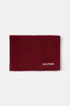 Dětský nákrčník Tommy Hilfiger vínová barva, hladký, AU0AU01933