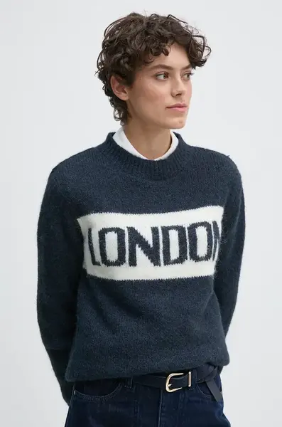 Svetr z vlněné směsi Pepe Jeans HILDA