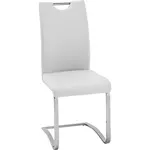 Carryhome HOUPACÍ ŽIDLE, bílá, barvy chromu