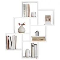 MID.YOU NÁSTĚNNÝ REGÁL, bílá, 82/95/16 cm