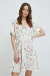 Šaty Artigli béžová barva, mini, AA38688