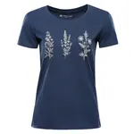 Dámské triko z organické bavlny alpine pro termesa 3 tmavě modrá xl