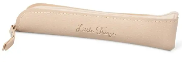 Penál etue šikmá Little things beige 4x20cm