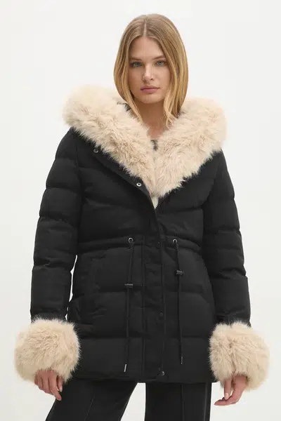 Bunda Answear.LAB dámská, černá barva, zimní
