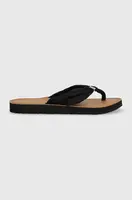 Žabky Tommy Hilfiger TH ELEVATED BEACH SANDAL dámské, černá barva, na plochém podpatku, FW0FW06985