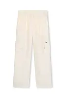 Dětské kalhoty Michael Kors béžová barva, hladké