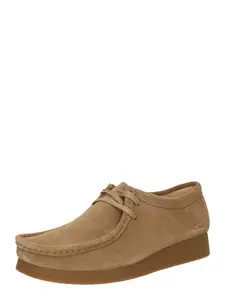 CLARKS Šnurovacie topánky 'Wallabee EVO'  svetlohnedá