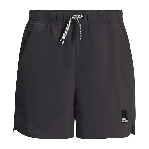 Dětské kraťasy Jack Wolfskin TEEN SHORTS B černá barva