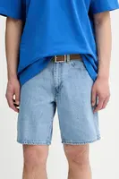 Džínové šortky Levi's pánské, šedá barva