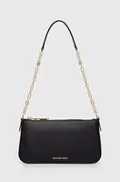 Kožená kabelka MICHAEL Michael Kors hnědá barva