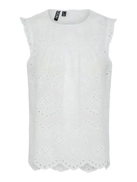 PIECES Blúzka 'Vilde'  biela