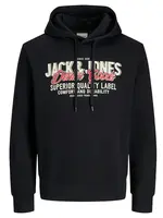 JACK & JONES Mikina 'Logo'  zmiešané farby / čierna