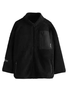 Next Flisová bunda  čierna