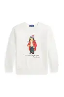 Dětská mikina Polo Ralph Lauren bílá barva, s potiskem, 323960439002