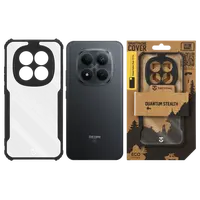 Zadní kryt Tactical Quantum Stealth pro Xiaomi Redmi Note 15 Pro, transparentní černá