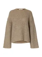 SELECTED Sveter 'SLFLULU'  tmavobéžová