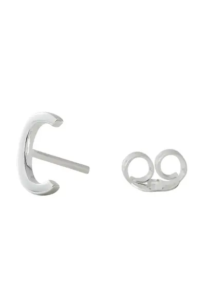 Stříbrná náušnice Design Letters