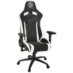 MID.YOU HERNÍ ŽIDLE, vzhled kůže, plochá tkanina, černá, bílá