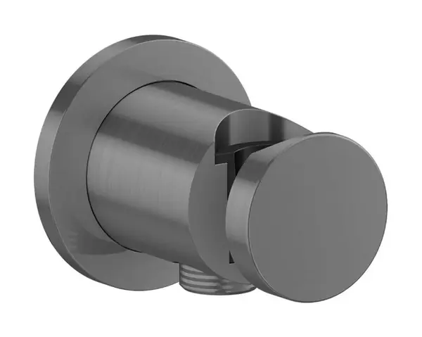 Axor One - Nástenné kolienko s držiakom, kefovaný čierny chróm 48780340