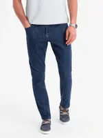 Ombre Classic men's SLIM FIT jeans with elastane - dark blue