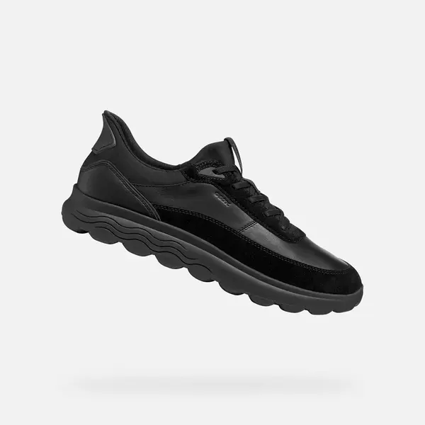 Black men's sneakers Geox Spherica Plus - Men's