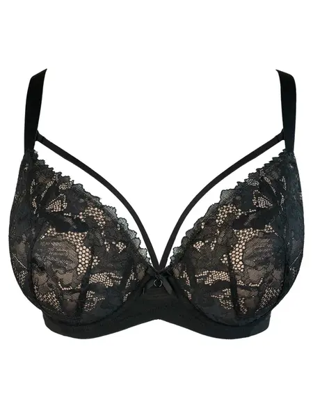 SugarShape Podprsenka 'Vienna Strappy'  čierna