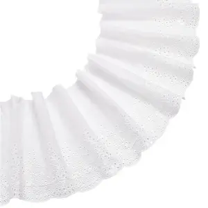 5 Yards Cotton Embroidery Flower Lace Ribbons