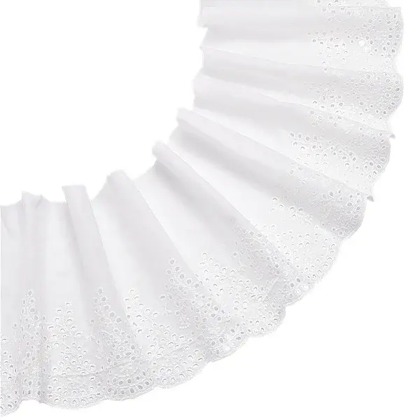 5 Yards Cotton Embroidery Flower Lace Ribbons