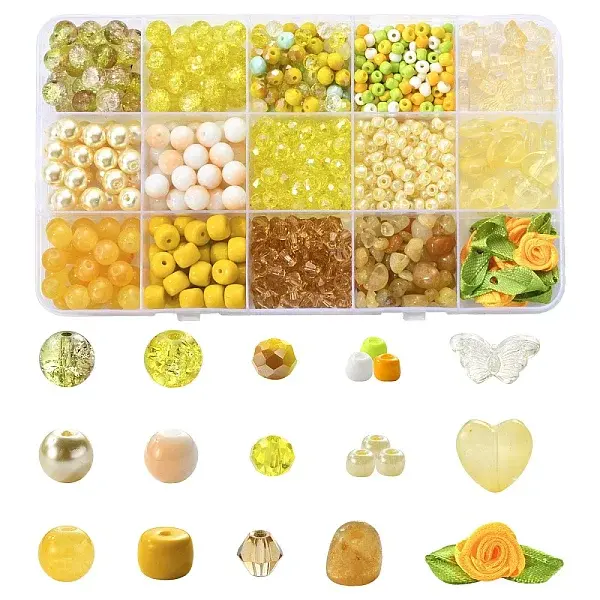 DIY Glass Beads Jewelry Making Finding Kits