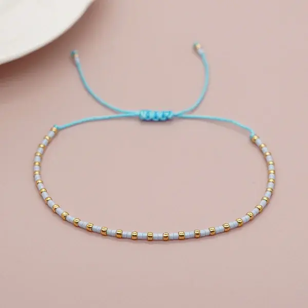 Glass Seed Beads Braided Bead Bracelets