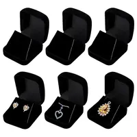 Flocking Jewelry Pendant Storage Boxes